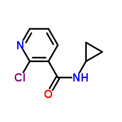 2-Chloro-N-cyclopropylnicotinamide结构式