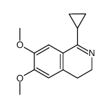 1-Cyclopropyl-6,7-dimethoxy-3,4-dihydroisoquinoline结构式