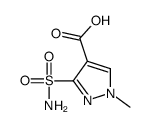 1-methyl-3-sulfamoyl-pyrazole-4-carboxylic acid structure