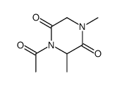 2,5-Piperazinedione,4-acetyl-1,3-dimethyl-(9CI) structure