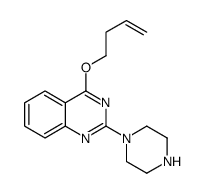 4-but-3-enoxy-2-piperazin-1-ylquinazoline Structure