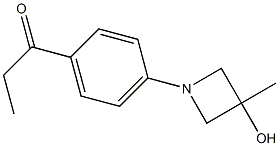 1-(4-(3-hydroxy-3-methylazetidin-1-yl)phenyl)propan-1-one结构式