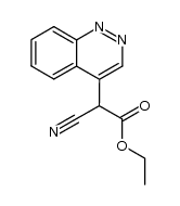 cinnolin-4-yl-cyano-acetic acid ethyl ester结构式