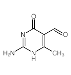 2-amino-4-methyl-6-oxo-3H-pyrimidine-5-carbaldehyde Structure