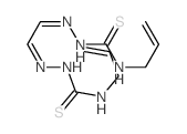 3-prop-2-enyl-1-[2-(prop-2-enylthiocarbamoylhydrazinylidene)ethylideneamino]thiourea结构式