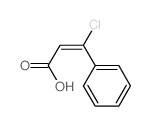 2-Propenoic acid,3-chloro-3-phenyl-, (2Z)-结构式