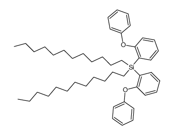 didodecyl-bis-(2-phenoxy-phenyl)-silane Structure