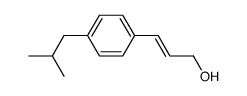(E)-3-(4-isobutylphenyl)prop-2-en-1-ol结构式