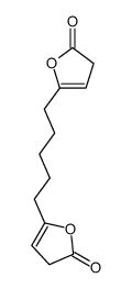 1,5-Bis-(5-oxo-4,5-dihydro-furyl-(2))-pentan结构式