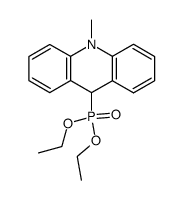 9-diethoxyphosphinyl-10-methylacridan结构式