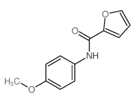 2-Furancarboxamide,N-(4-methoxyphenyl)-结构式