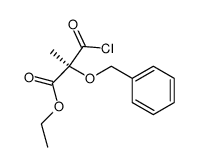 (+)-(S)-2-Benzyloxy-2-methylmalonyl monoethyl ester monochloride结构式