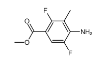 Benzoic acid, 4-amino-2,5-difluoro-3-methyl-, methyl ester (9CI)结构式