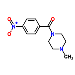 (4-甲基哌嗪-1-基)(4-硝基苯基)甲酮结构式