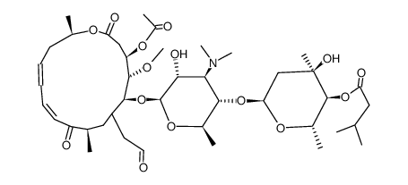 9-Deoxy-9-oxoleucomycin V 3-acetate 4''-O-(3-methylbutanoate) Structure