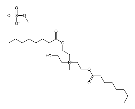 2-hydroxyethyl-methyl-bis(2-octanoyloxyethyl)azanium,methyl sulfate Structure