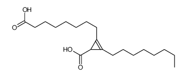 2-(7-Carboxyheptyl)-3-octyl-2-cyclopropene-1-carboxylic acid Structure