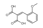 2-(2-methoxybenzylidene)malonic acid Structure