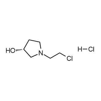 (R)-1-(2-Chloroethyl)pyrrolidin-3-ol hydrochloride Structure
