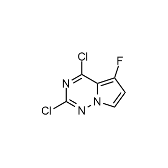 2,4-二氯-5-氟吡咯并[2,1-f][1,2,4]三嗪结构式