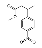 β-Methyl-4-nitrohydrocinnamic acid methyl ester Structure