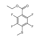 ethyl 2,3,5,6-tetrafluoro-4-methylsulfanylbenzoate Structure