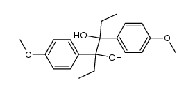 3,4-Bis(4-methoxyphenyl)-3,4-hexandiol结构式