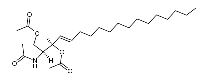 N,1-O,3-O-Triacetylsphingosine Structure