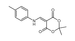 2,2-dimethyl-5-((p-tolylamino)methylene)-1,3-dioxane-4,6-dione结构式