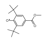 2,6-Di-tert.-butyl-4-methoxycarbonyl-phenoxyl Structure