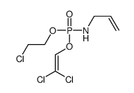 N-[2-chloroethoxy(2,2-dichloroethenoxy)phosphoryl]prop-2-en-1-amine Structure