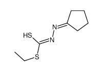 ethyl N-(cyclopentylideneamino)carbamodithioate结构式