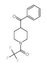2,2,2-Trifluoro-1-(4-benzoylpiperidin-1-yl)ethanone结构式