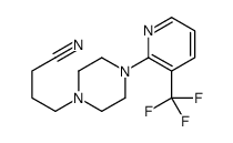 4-[4-[3-(trifluoromethyl)pyridin-2-yl]piperazin-1-yl]butanenitrile结构式