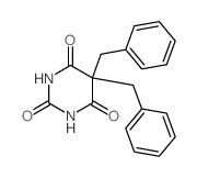 2,4,6(1H,3H,5H)-Pyrimidinetrione,5,5-bis(phenylmethyl)- structure