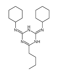 6-butyl-2-N,4-N-dicyclohexyl-1,3,5-triazine-2,4-diamine结构式