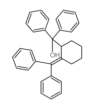 Benzenemethanol, a-[2-(diphenylmethylene)cyclohexyl]-a-phenyl-结构式