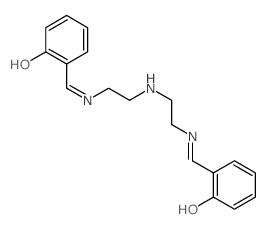 Phenol,2,2'-[iminobis(2,1-ethanediylnitrilomethylidyne)]bis- structure