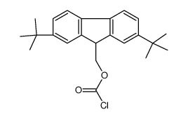 2,7-二叔丁基-9-芴甲基氯甲酸酯结构式