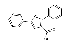 2,5-diphenyl-furan-3-carboxylic acid结构式