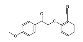 2-[2-(4-Methoxyphenyl)-2-oxoethoxy]benzonitrile结构式