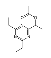 1-(4,6-diethyl-1,3,5-triazin-2-yl)ethyl acetate Structure