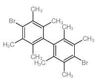 1,1'-Biphenyl,4,4'-dibromo-2,2',3,3',5,5',6,6'-octamethyl- structure