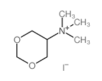 1,3-Dioxan-5-aminium,N,N,N-trimethyl-, iodide (1:1) Structure