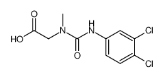 1-methyl-1-(hydroxycarbonylmethyl)-3-(3,4-dichlorophenyl) urea结构式