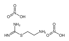 2-aminoethyl carbamimidothioate,nitric acid Structure