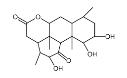 1β,2α,12β-Trihydroxypicrasane-11,16-dione结构式