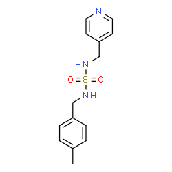N-(4-METHYLBENZYL)-N'-(4-PYRIDINYLMETHYL)SULFAMIDE结构式