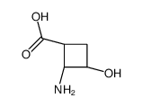 Cyclobutanecarboxylic acid, 2-amino-3-hydroxy-, (1S,2S,3R)- (9CI)结构式