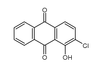 2-chloro-1-hydroxy-anthraquinone Structure